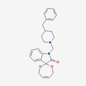 1'-[(4-benzylpiperidin-1-yl)methyl]-4,7-dihydrospiro[1,3-dioxepine-2,3'-indol]-2'(1'H)-one