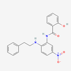 2-hydroxy-N-{5-nitro-2-[(2-phenylethyl)amino]phenyl}benzamide