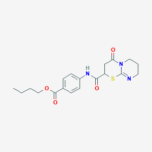 butyl 4-{[(4-oxo-3,4,7,8-tetrahydro-2H,6H-pyrimido[2,1-b][1,3]thiazin-2-yl)carbonyl]amino}benzoate