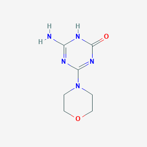 molecular formula C7H11N5O2 B11074580 4-amino-6-morpholino-1H-s-triazin-2-one CAS No. 2045-26-3