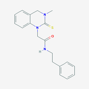 2-(3-methyl-2-thioxo-3,4-dihydroquinazolin-1(2H)-yl)-N-(2-phenylethyl)acetamide