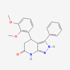 4-(2,3-dimethoxyphenyl)-3-phenyl-1,4,5,7-tetrahydro-6H-pyrazolo[3,4-b]pyridin-6-one