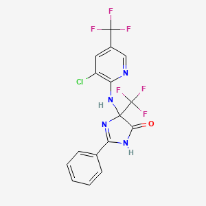 5-{[3-chloro-5-(trifluoromethyl)pyridin-2-yl]amino}-2-phenyl-5-(trifluoromethyl)-3,5-dihydro-4H-imidazol-4-one