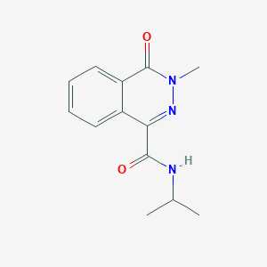 molecular formula C13H15N3O2 B11074638 3-methyl-4-oxo-N-(propan-2-yl)-3,4-dihydrophthalazine-1-carboxamide 