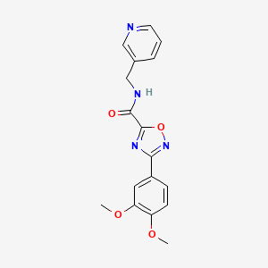 3-(3,4-dimethoxyphenyl)-N-(pyridin-3-ylmethyl)-1,2,4-oxadiazole-5-carboxamide