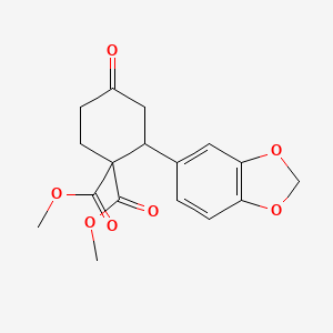 Dimethyl 2-(1,3-benzodioxol-5-yl)-4-oxocyclohexane-1,1-dicarboxylate