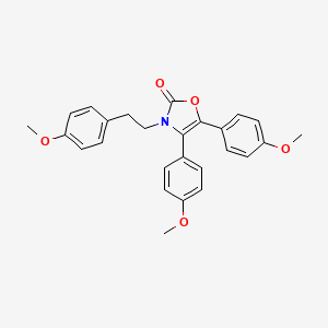 4,5-bis(4-methoxyphenyl)-3-[2-(4-methoxyphenyl)ethyl]-1,3-oxazol-2(3H)-one