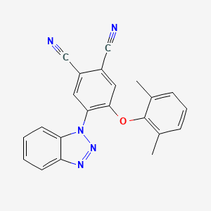 4-(1H-benzotriazol-1-yl)-5-(2,6-dimethylphenoxy)benzene-1,2-dicarbonitrile