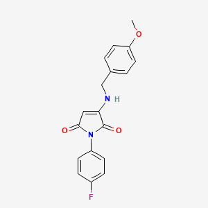 1-(4-fluorophenyl)-3-[(4-methoxybenzyl)amino]-1H-pyrrole-2,5-dione