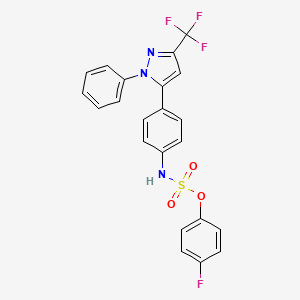 4-fluorophenyl {4-[1-phenyl-3-(trifluoromethyl)-1H-pyrazol-5-yl]phenyl}sulfamate