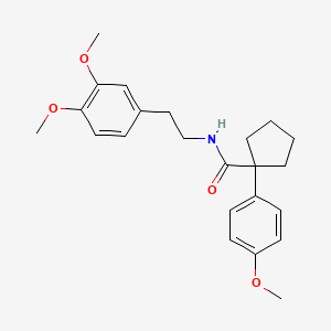 N-[2-(3,4-dimethoxyphenyl)ethyl]-1-(4-methoxyphenyl)cyclopentanecarboxamide