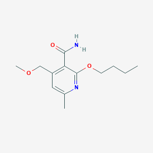 2-Butoxy-4-(methoxymethyl)-6-methylpyridine-3-carboxamide