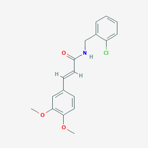 (2E)-N-(2-chlorobenzyl)-3-(3,4-dimethoxyphenyl)prop-2-enamide