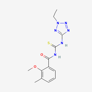 N-[(2-ethyl-2H-tetrazol-5-yl)carbamothioyl]-2-methoxy-3-methylbenzamide