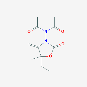 N-acetyl-N-(5-ethyl-5-methyl-4-methylidene-2-oxo-1,3-oxazolidin-3-yl)acetamide