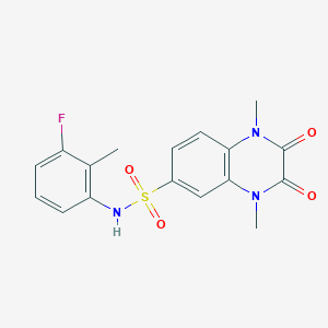 N-(3-fluoro-2-methylphenyl)-1,4-dimethyl-2,3-dioxo-1,2,3,4-tetrahydroquinoxaline-6-sulfonamide