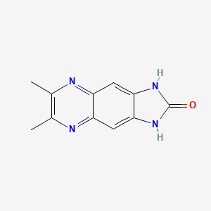 molecular formula C11H10N4O B11074881 6,7-dimethyl-1,3-dihydro-2H-imidazo[4,5-g]quinoxalin-2-one 