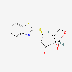 (1R,2S,5R)-2-(1,3-Benzothiazol-2-ylsulfanyl)-6,8-dioxabicyclo[3.2.1]octan-4-one