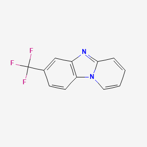 molecular formula C12H7F3N2 B11074921 7-(Trifluoromethyl)pyrido[1,2-a]benzimidazole 