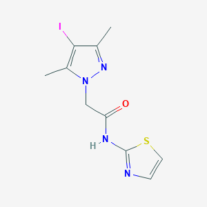 2-(4-iodo-3,5-dimethyl-1H-pyrazol-1-yl)-N-(1,3-thiazol-2-yl)acetamide