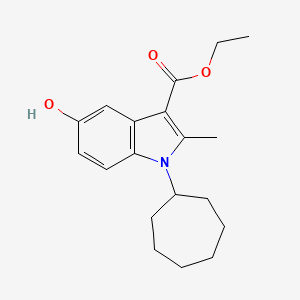 ethyl 1-cycloheptyl-5-hydroxy-2-methyl-1H-indole-3-carboxylate