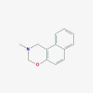 molecular formula C13H13NO B11075023 2-methyl-2,3-dihydro-1H-naphtho[1,2-e][1,3]oxazine CAS No. 35141-64-1