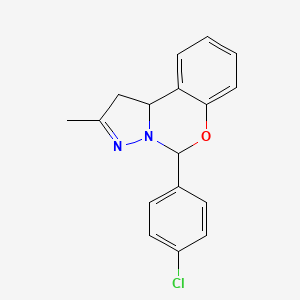 5-(4-Chlorophenyl)-2-methyl-1,10b-dihydropyrazolo[1,5-c][1,3]benzoxazine