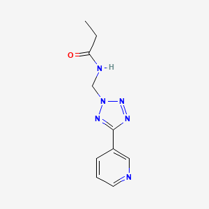 N-{[5-(pyridin-3-yl)-2H-tetrazol-2-yl]methyl}propanamide