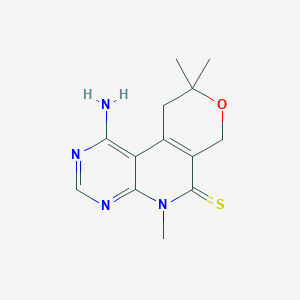 3-amino-8,13,13-trimethyl-12-oxa-4,6,8-triazatricyclo[8.4.0.02,7]tetradeca-1(10),2,4,6-tetraene-9-thione