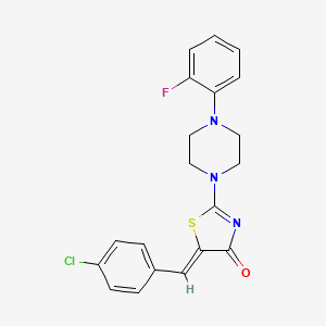 (5Z)-5-(4-chlorobenzylidene)-2-[4-(2-fluorophenyl)piperazin-1-yl]-1,3-thiazol-4(5H)-one