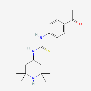 1-(4-Acetylphenyl)-3-(2,2,6,6-tetramethylpiperidin-4-yl)thiourea