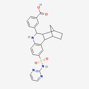 3-[2-(Pyrimidin-2-ylsulfamoyl)-5,6,6a,7,8,9,10,10a-octahydro-7,10-methanophenanthridin-6-yl]benzoic acid