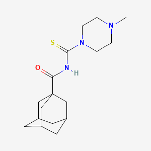 molecular formula C17H27N3OS B11075179 N-(4-methylpiperazine-1-carbothioyl)adamantane-1-carboxamide 