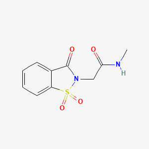 2-(1,1-dioxido-3-oxo-1,2-benzothiazol-2(3H)-yl)-N-methylacetamide