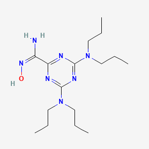 4,6-bis(dipropylamino)-N'-hydroxy-1,3,5-triazine-2-carboximidamide