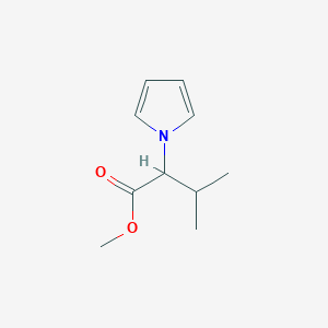 molecular formula C10H15NO2 B11075257 methyl 3-methyl-2-(1H-pyrrol-1-yl)butanoate 