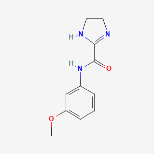 molecular formula C11H13N3O2 B11075290 N-(3-methoxyphenyl)-4,5-dihydro-1H-imidazole-2-carboxamide 