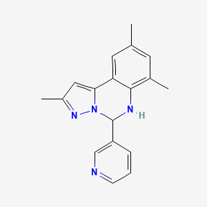 2,7,9-Trimethyl-5-pyridin-3-yl-5,6-dihydropyrazolo[1,5-c]quinazoline