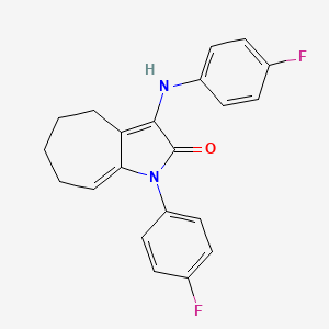 1-(4-fluorophenyl)-3-[(4-fluorophenyl)amino]-4,5,6,7-tetrahydrocyclohepta[b]pyrrol-2(1H)-one