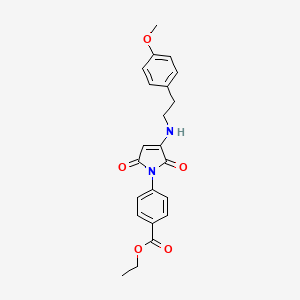 ethyl 4-(3-{[2-(4-methoxyphenyl)ethyl]amino}-2,5-dioxo-2,5-dihydro-1H-pyrrol-1-yl)benzoate