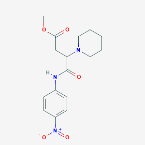 Methyl 4-[(4-nitrophenyl)amino]-4-oxo-3-(piperidin-1-yl)butanoate