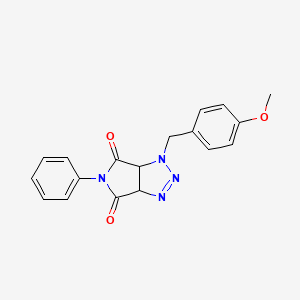 1-(4-methoxybenzyl)-5-phenyl-3a,6a-dihydropyrrolo[3,4-d][1,2,3]triazole-4,6(1H,5H)-dione