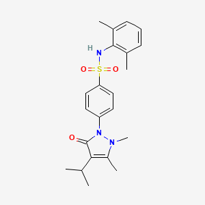 N-(2,6-dimethylphenyl)-4-(4-isopropyl-2,3-dimethyl-5-oxo-2,5-dihydro-1H-pyrazol-1-yl)benzenesulfonamide