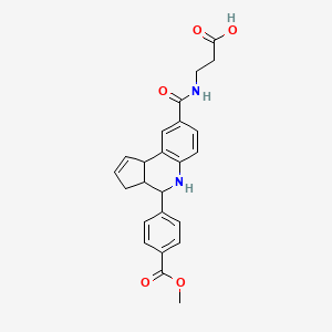 3-[({4-[4-(Methoxycarbonyl)phenyl]-3A,4,5,9B-tetrahydro-3H-cyclopenta[C]quinolin-8-YL}carbonyl)amino]propanoic acid