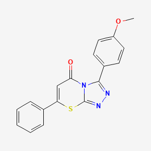 3-(4-methoxyphenyl)-7-phenyl-5H-[1,2,4]triazolo[3,4-b][1,3]thiazin-5-one