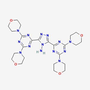 3,5-bis[4,6-di(morpholin-4-yl)-1,3,5-triazin-2-yl]-4H-1,2,4-triazol-4-amine