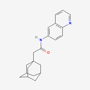 2-(1-adamantyl)-N-quinolin-6-ylacetamide