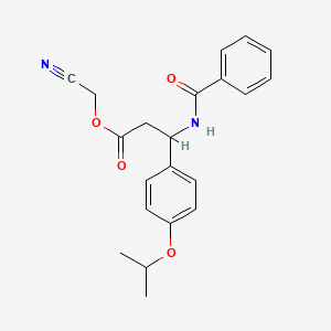 Cyanomethyl 3-[(phenylcarbonyl)amino]-3-[4-(propan-2-yloxy)phenyl]propanoate