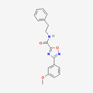 3-(3-methoxyphenyl)-N-(2-phenylethyl)-1,2,4-oxadiazole-5-carboxamide