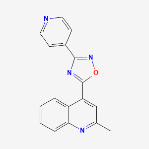 2-Methyl-4-[3-(pyridin-4-yl)-1,2,4-oxadiazol-5-yl]quinoline